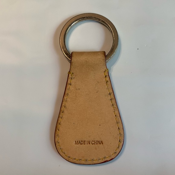 Dooney & Bourke Key Fob, Key Ring, Leather, GUC, Tan, Features the duck profile - Picture 2 of 12